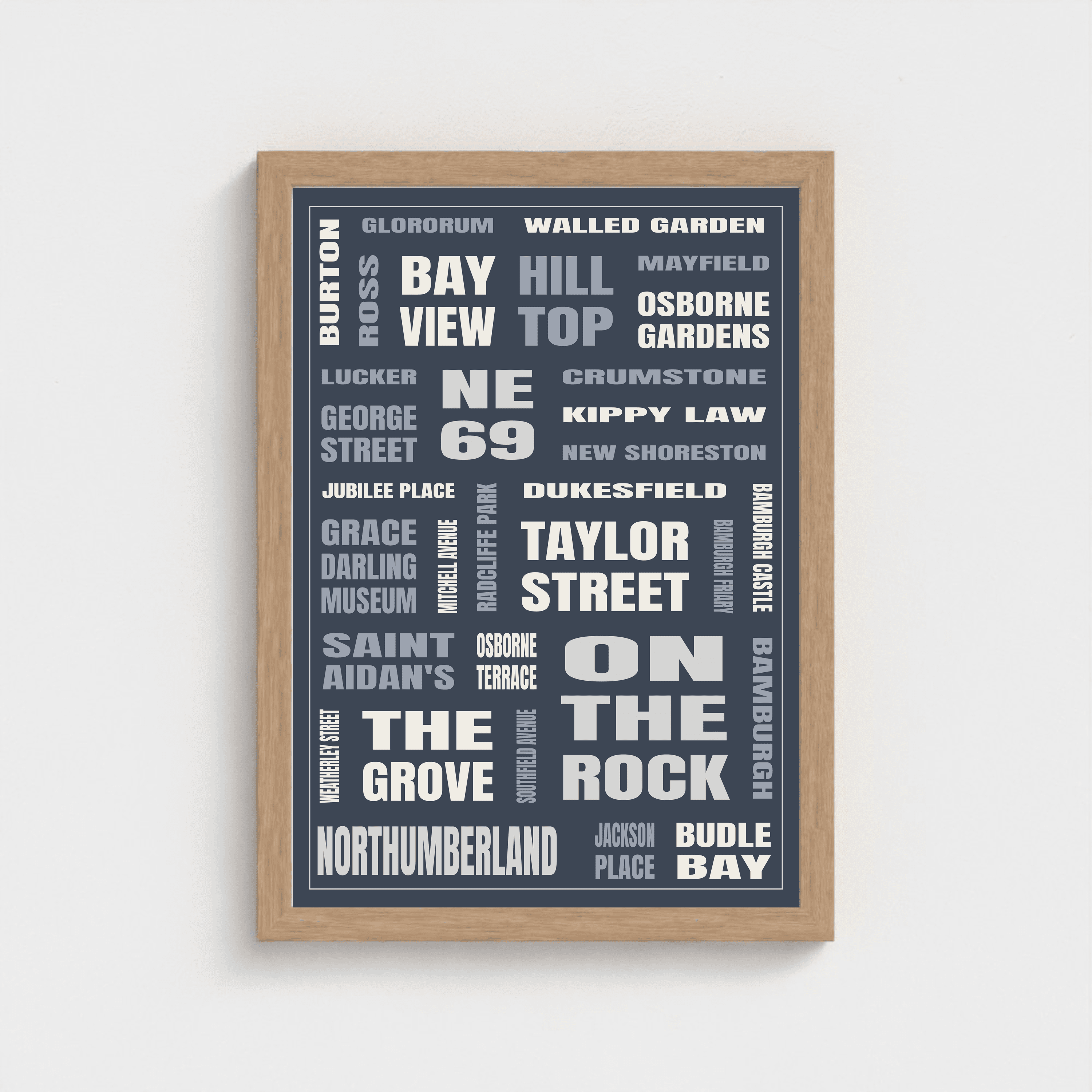 Bamburgh (NE69) framed print