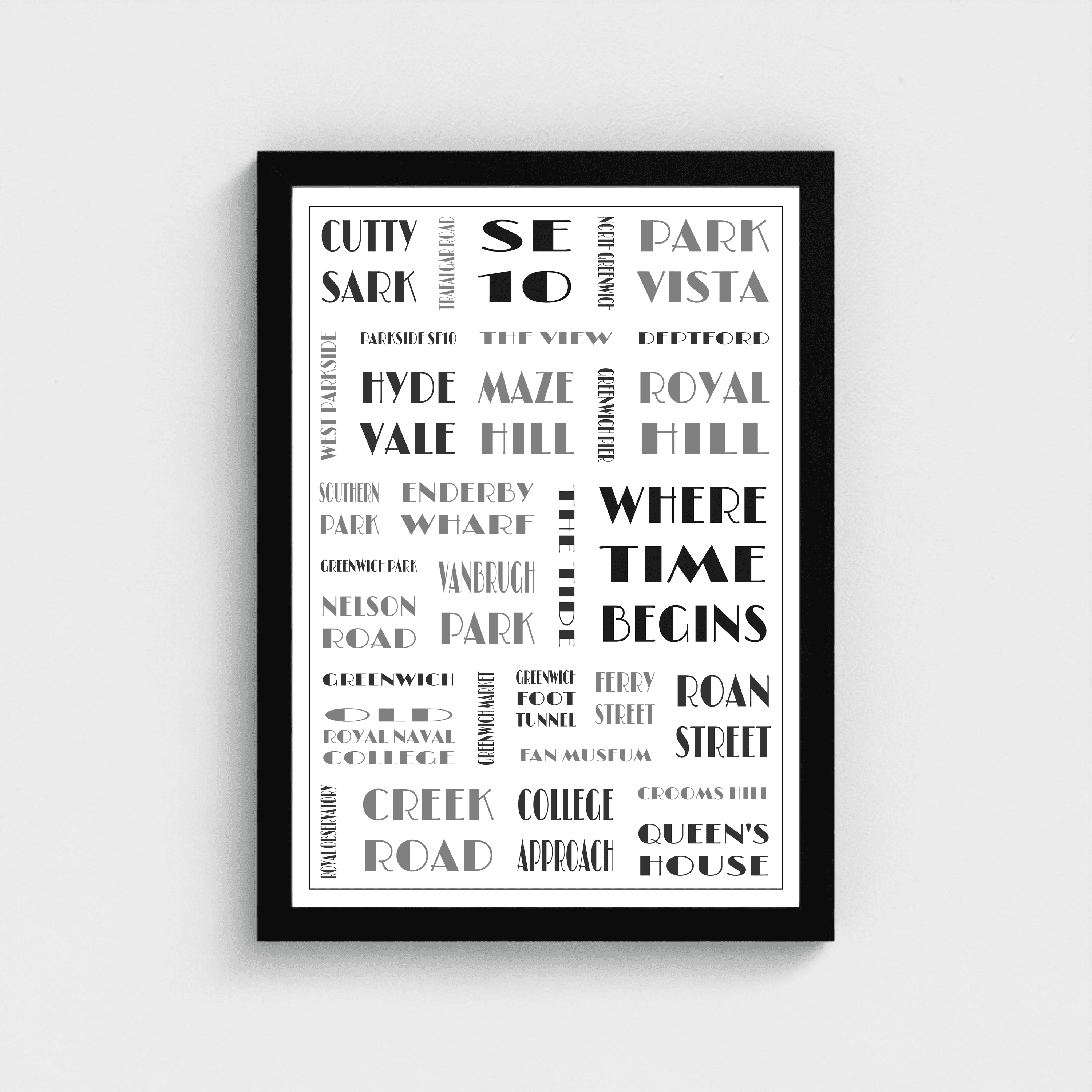 Greenwich (SE10) framed print