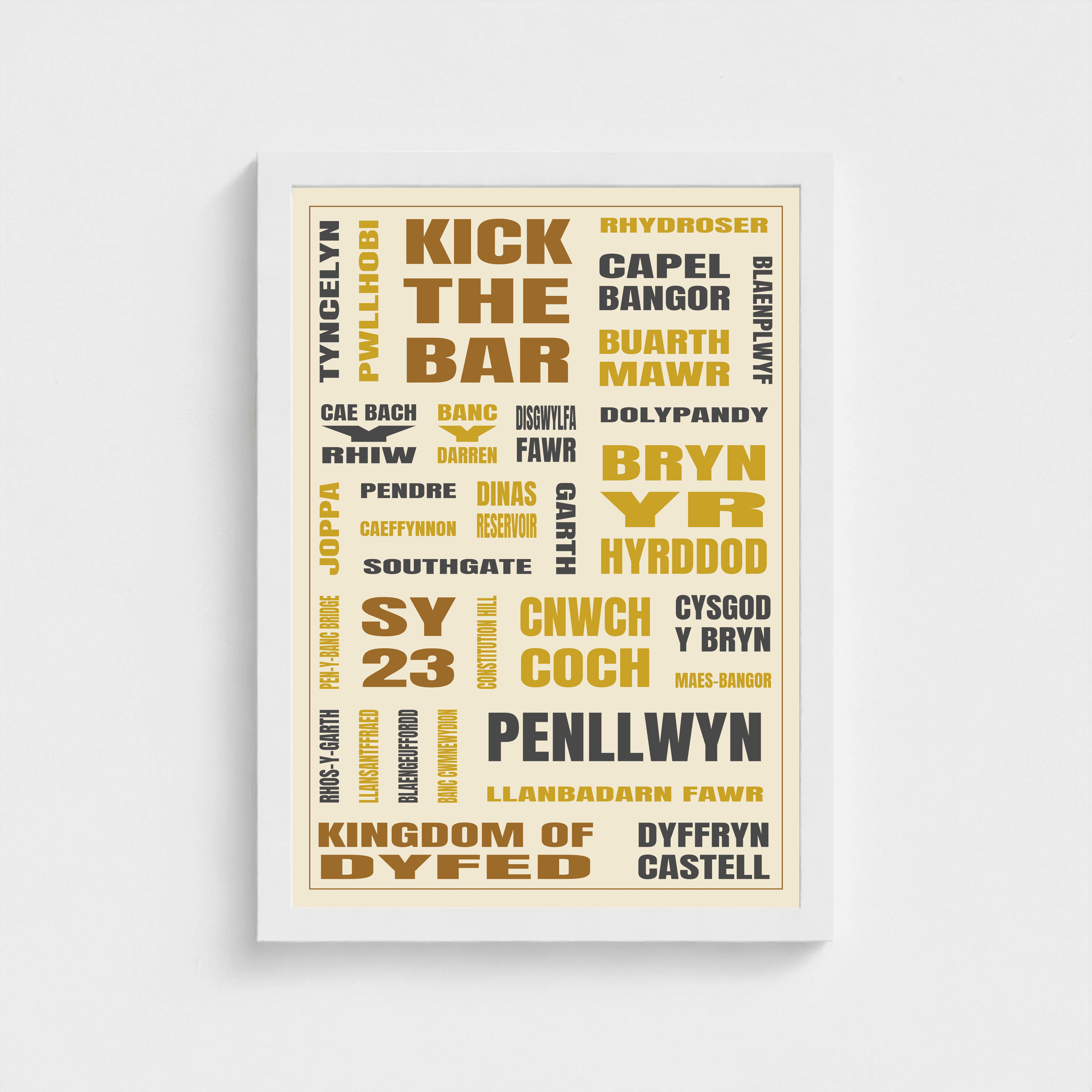 Aberystwyth (SY23) framed print