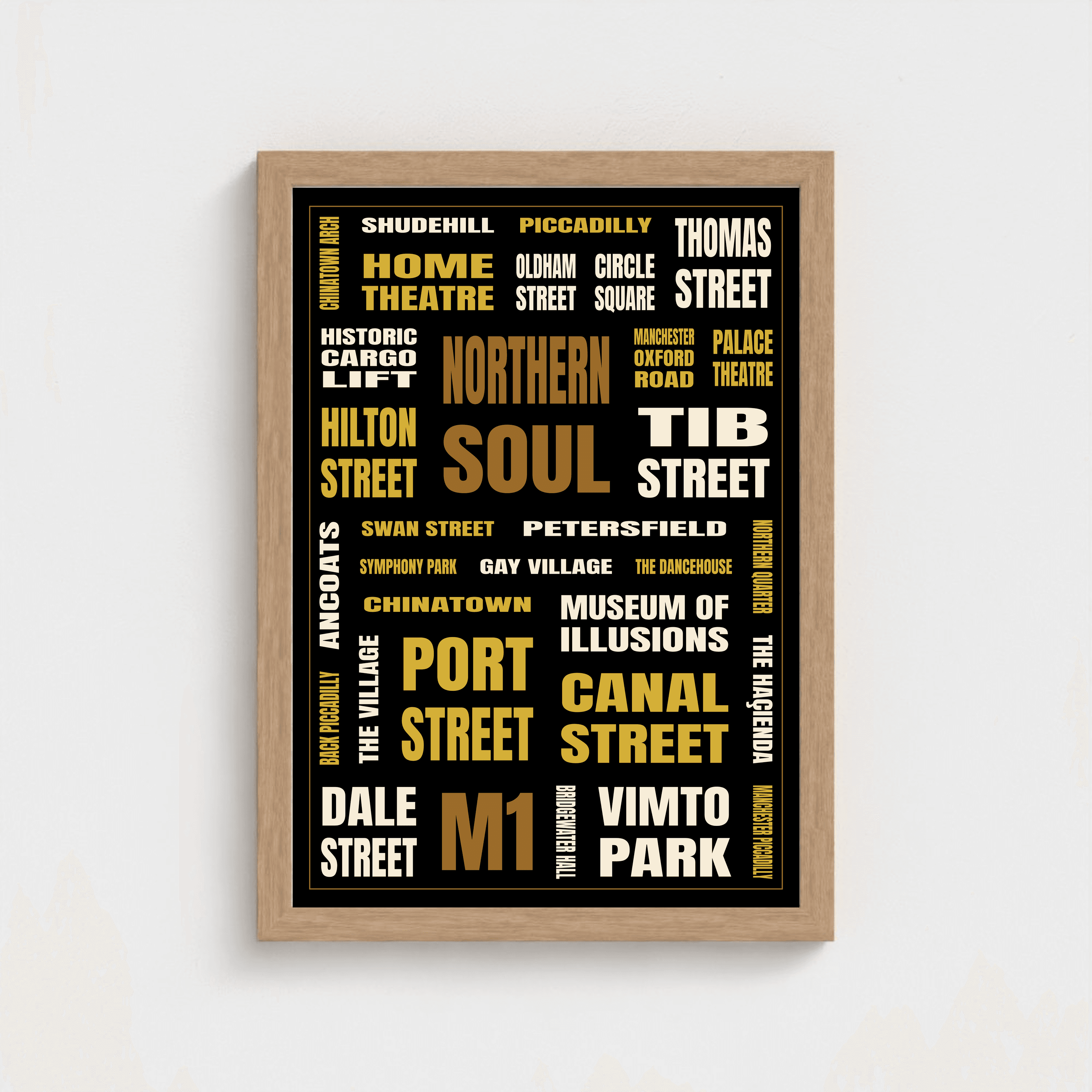 Manchester (M1) framed print
