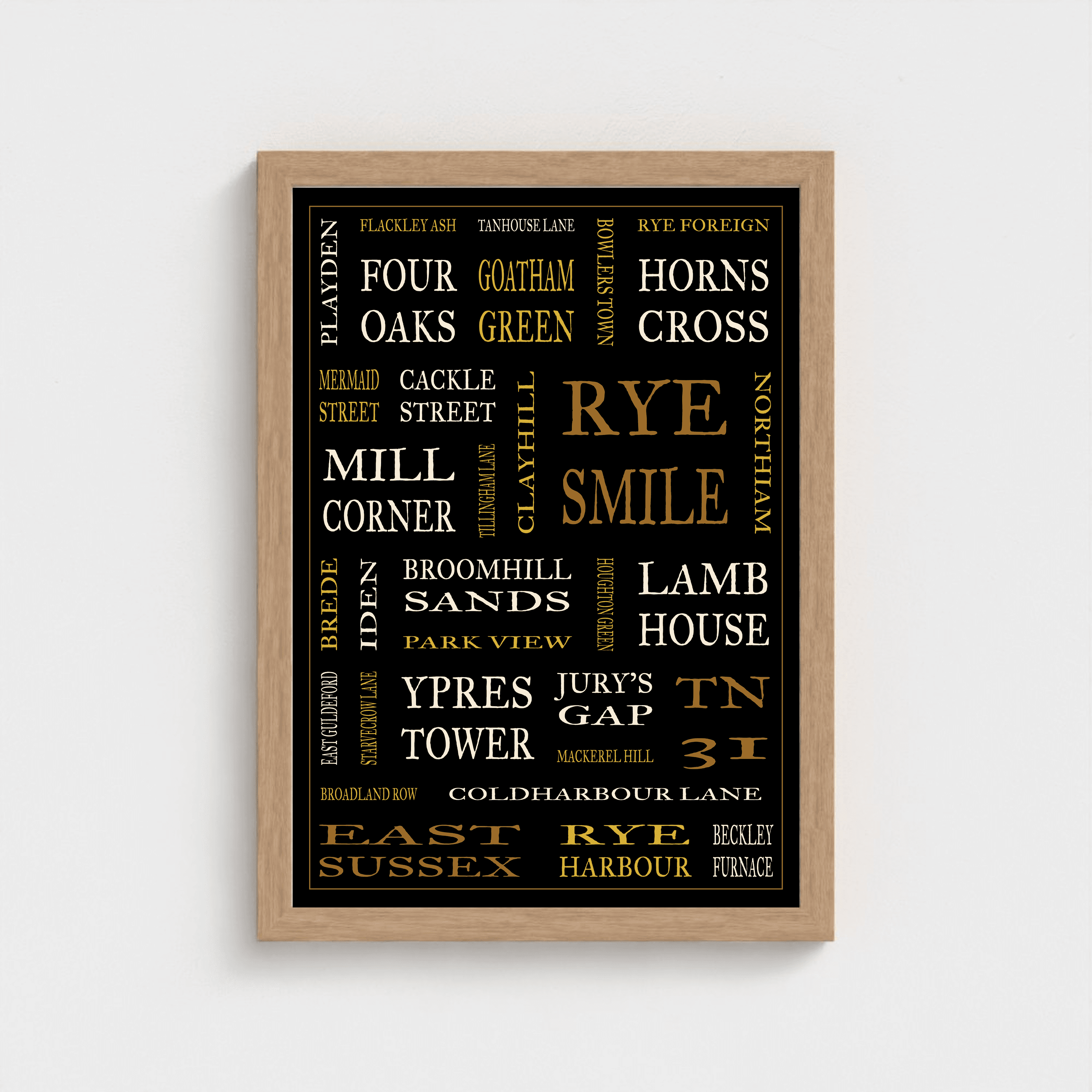 Rye (TN31) framed print